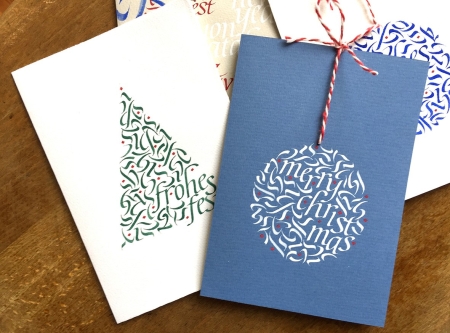 Kalligrafisch in Weihnaachtsstimmung