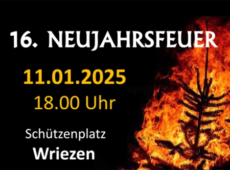 Thmubnail: Neujahrsfeuer in Wriezen